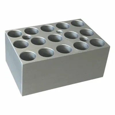 BENCHMARK SCIENTIFIC Dry Bath Block: Aluminum, 1 7/8 in Overall Wd, 2 3/4 in Overall Lg - Dry Bath Blocks