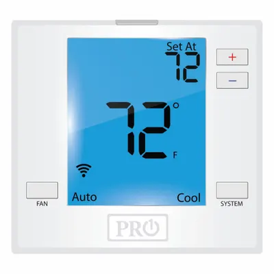 PRO1 IAQ T701i Low Voltage WiFi Thermostat, Heat and Cool, White - Residential/Light Commercial Thermostats