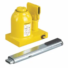 This manual-handle mechanical bottle jack from ENERPAC has a load capacity of 11 tons and a steel body. It is designed for high-clearance applications, making it suitable for lifting heavy loads in industrial maintenance, construction, and material handling tasks.