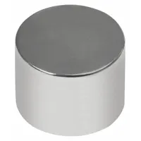 This neodymium disc magnet has a 1/2 in outside diameter, 0.5 in thickness, and a maximum pull force of 14.66 lbf. It is used for holding, positioning, and retrieving ferrous parts in industrial assembly, maintenance, and material handling applications