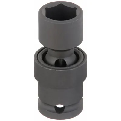WESTWARD Impact Socket: 5/8 in Socket Size, 6-Point, Std, Black Phosphate, Not Tether Capable - 1/2" Drive SAE Flex Impact Sockets