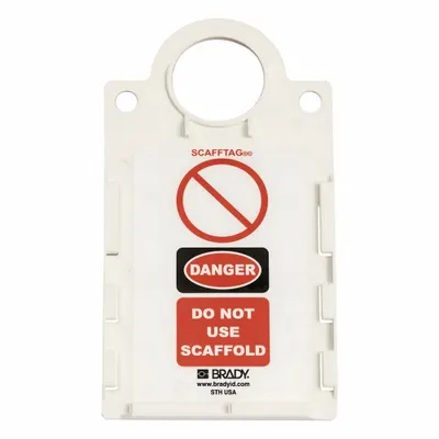 BRADY Scafftag Danger Scaffold Inspection Tag - Safety
