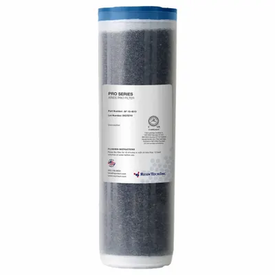 RESINTECH DI Cartridge: Ions, 0.8 lpm Flow Rate, MBD10SC, AF-10-4010, 2 1/2 in Overall Dia - Water Purification Cartridges & Filters