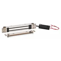 This SDC single-door magnetic lock is constructed with an aluminum housing and features an instantaneous release delay. It is designed for access control applications in commercial and industrial facilities, providing secure holding for single doors