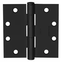 This full mortise-mount butt hinge is constructed from steel and features a plain bearing type. With a leaf width of 1 7/16 inches, it is designed for use in commercial and industrial door applications where a flush-mounted hinge is required