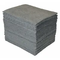 This polypropylene sorbent pad is perforated for easy tear-off and sized for convenient deployment. Each pad absorbs up to 38 oz of liquid. Suitable for containing and cleaning up spills and leaks in industrial environments such as maintenance areas, machine shops, and fluid-handling stations