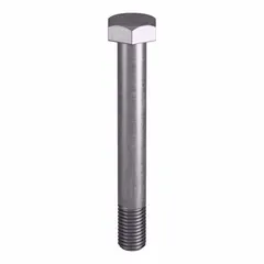 Grade B8M heavy hex bolt with 3/4"-10 thread size, plain finish, meeting ASTM A193 material quality and ASME B18.2.1 dimensional standards. Suitable for structural connections in high-temperature and corrosive environments, such as flanged joints and piping systems. Sold in small pack size, nut not included.