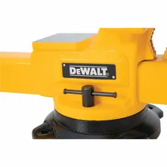 This standard-duty combination bench and pipe vise features a 10-inch jaw face width, 10-inch maximum jaw opening, and 3 3/4-inch throat depth. The covered design protects the screw and slide from debris. Suitable for clamping workpieces in metalworking, fabrication, and maintenance tasks.