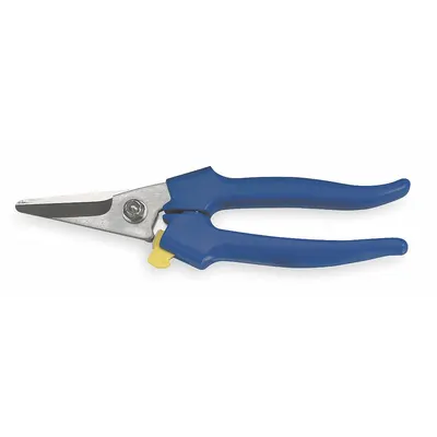 WESTWARD Shears: Right-Hand, 7 1/2 in Overall Lg, Partially Serrated, Stainless Steel - Manual-Opening Shears