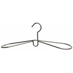 This open loop coat hanger from GROVES is designed for hanging coats and gloves in industrial or commercial settings. With dimensions of 17-5/8 inches wide, 4 inches deep, and 6 inches high, it provides a convenient storage solution for personal protective equipment and outerwear.