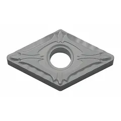 Diamond indexable turning insert for precision machining of non-ferrous materials. Used in CNC lathes for finishing operations requiring tight tolerances and superior surface finish.