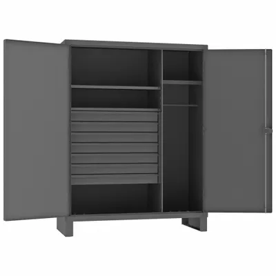 DURHAM MFG HDWC244878-7M95 Industrial Combination Cabinet with Drawers - Industrial Combination Cabinets with Drawers