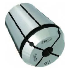 Sealed ER coolant collet for CNC machining centers and lathes. ER50 size with 3/8-inch gripping capacity. Designed for high-pressure coolant systems to deliver coolant to the tool tip, improving tool life and chip evacuation in metalworking applications.
