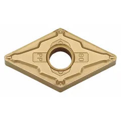 Diamond indexable turning insert for precision machining of non-ferrous materials. Suitable for finishing and semi-finishing cuts in CNC lathe operations, providing high surface quality.