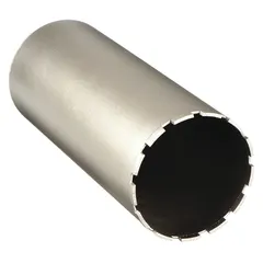 This diamond-tipped core bit is designed for wet coring in concrete, providing precise holes for construction and renovation applications. It features a 4-inch core diameter, 14-inch maximum drilling depth, and 14-inch overall length.