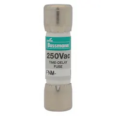 Time-delay cylindrical fuse, Midget type, rated 35 A at 250 V AC. Non-indicating design with dimensions 13/32 in x 1 1/2 in. Used for overcurrent protection in industrial control panels, motor starters, and lighting systems where temporary inrush currents occur.