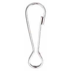 This light duty spring snap features a solid steel gate with a 1/4 in opening and 1 5/8 in overall length. Suitable for non-lifting applications such as securing keys, lanyards, or light equipment. Not for lifting.