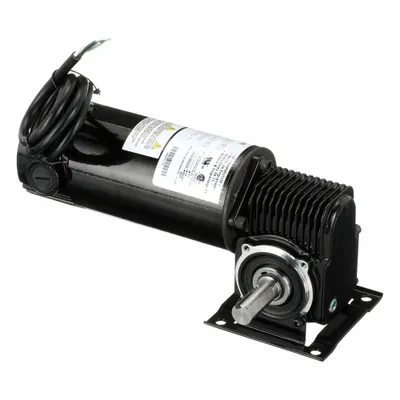 Dayton Gearmotor: Right Angle, 90V DC, TENV, 60 RPM, 60 in-lb Max Torque - Right Angle DC Gearmotors