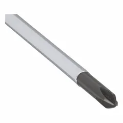 General purpose #0 Phillips screwdriver with a steel shaft and cushion grip handle. Not ESD safe and not tether capable. Suitable for fastening and loosening cross-recess screws in electrical, maintenance, and assembly tasks.
