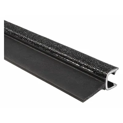 TRIM LOK Top Flap Seal, 25 ft, PVC Outer, Black, Single Tongue, FMVSS 302