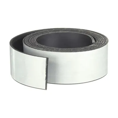 MAGNA VISUAL Flexible Magnet Roll, 4 ft x 1 in, Black - Flexible Magnet Rolls