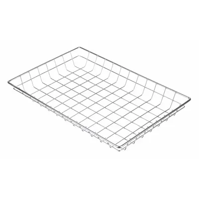 MARLIN STEEL WIRE 128-12 Storage Basket, Steel, Chrome-Plated, Silver - Machining