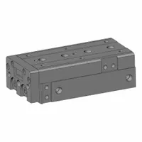 SMC Air Slide Table: 75 mm Stroke Lg, 20 mm Bore Dia, Mfr Part # MXS20L-75, MXSL Series, Metric