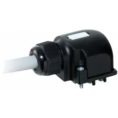 Connective cap for use with an 8-way 4-pole distribution box. Features a 4-pole female connector and an 11-pole free end, with a 5-meter cable length. Suitable for industrial wiring applications requiring junction or distribution block connectivity.