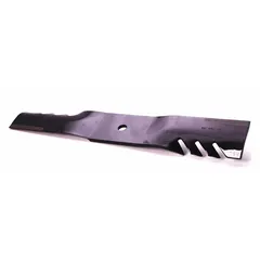 Replacement blade for standard lawn mowing applications. Measures 18 inches in length, 3 inches in width, with a 5/8-inch center hole diameter. Compatible with Gravely G6 mowers.