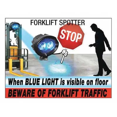 IDEAL WAREHOUSE INNOVATIONS, INC. Warning Safety Sign 70-1095-1 - Lockout Tagout Equipment for Forklifts