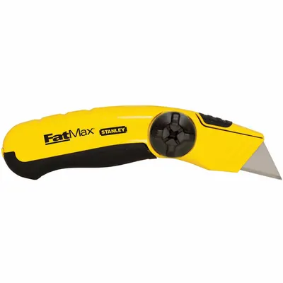 STANLEY Utility Knife: 6 1/2 in Overall Lg, Steel, Metal, 3 Blades Included - Fixed-Blade Utility Knives