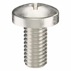 Pan head machine screw with 3/8"-16 thread, 3/4" length, made from 316 stainless steel with a plain finish. Features a Phillips drive with #4 drive size. Supplied in a 5-pack. Suitable for general fastening applications where corrosion resistance is required.