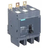 The SIEMENS BQD340 is a 40 A, 480V AC, 3-pole bolt-on miniature circuit breaker from the BQD Series. It provides overcurrent protection in branch circuits of electrical distribution systems, suitable for use in panelboards and load centers