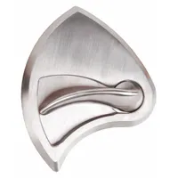 This SARGENT mechanical exit device trim is a ligature-resistant escutcheon lever in dark gray. It is designed for use with exit push bars in applications where ligature resistance is required, such as behavioral healthcare and correctional facilities. The trim is ADA compliant and features a lever outside trim type