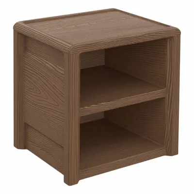 CORTECH Nightstand: Walnut, 22 in Overall Ht, 21 1/2 in Overall Wd, 17 1/2 in Overall Dp - Nightstands