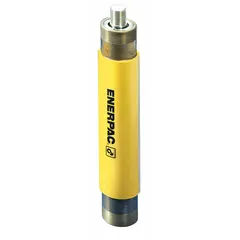 Double-acting hydraulic ram with 10-ton nominal capacity and 3-inch nominal stroke length. Steel construction for high-cycle industrial applications such as pressing, lifting, and clamping.