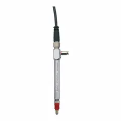Plunger-type pencil probe with 3 µm accuracy and 2.5 m cable. Suitable for dimensional measurement tasks such as displacement or thickness gauging in quality control and metrology applications.