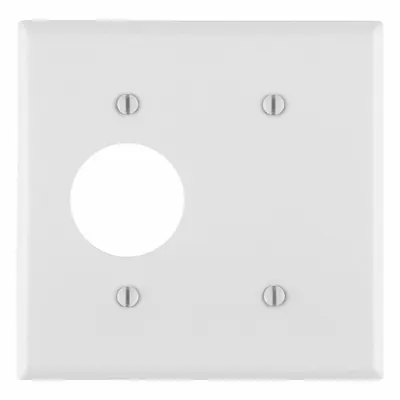 LEVITON Wall Plate: Combo, 2 Gang, White - Combination Wall Plates