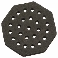 This silver polyfoam test tube rack from JAECE holds up to 30 tubes. It measures 4 inches in height, 5 inches in length, and 4 inches in width. The lightweight, non-slip material is suitable for organizing and transporting tubes in laboratory environments.