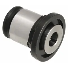 This TECHNIKS tap adapter is designed for ANSI Size 2 quick-change systems and accepts 9/16 in taps. It enables rapid tap changes in industrial tapping operations, reducing machine downtime in manufacturing and metalworking environments.