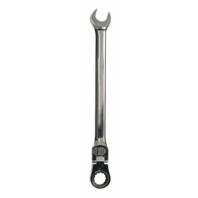 WESTWARD Combination Wrench: Alloy Steel, Chrome, 15/16 in Head Size, 14 in Overall Lg - SAE 12-Point Ratcheting Combination Wrenches