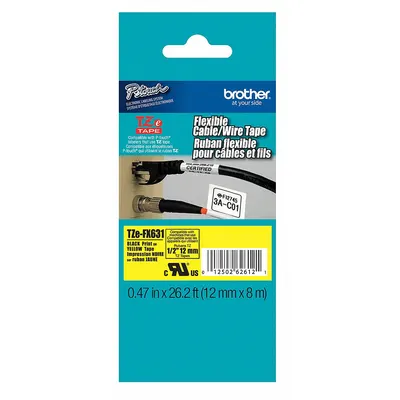 Brother TZEFX631G Continuous Label Roll Cartridge - Brother Continuous Label Roll Cartridges