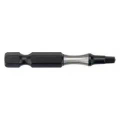 Imperial #1 size impact bit with standard hex drive, designed for use with impact drivers in high-torque fastening applications. Made from alloy steel. Includes 25 pieces.