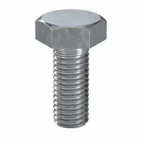 Hex Head Cap Screw: Steel, Class 8.8, Zinc Plated, M10, Metric, 25 mm lg, Fully Threaded, 50 PK (MPN HX18100250-050P1)