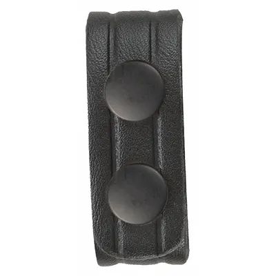 HEROS PRIDE Belt Keeper: Universal, Plain Synthetic Leather, 1 in Wd, Black, Leather Snap - Belt Keepers
