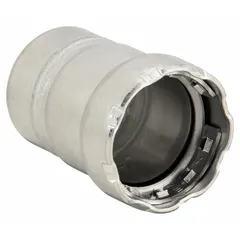 This press-fit cap is used to terminate the end of a stainless steel press-fit pipe system. It features a 1/2 in pipe size, FKM seal, and a maximum operating pressure of 200 psi. Suitable for commercial and industrial plumbing, HVAC, and process piping applications.