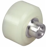 This roller guide is a replacement part for Alto Shaam ovens. It supports the movement of oven racks or components, helping maintain proper rack alignment and smooth operation in commercial kitchen equipment