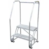 COTTERMAN Rolling Ladder: 1.7 ft Platform Ht, Assembled, Aluminum, 350 lb Load Capacity - Max (MPN 2TA18A3E20B8C50P6)