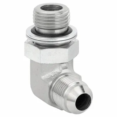 ADAPTALL Hydraulic Hose Adapter: 1/2 in x 3/8 in Fitting Size, Male x Male, NPTF x NPTF - NPTF-to-NPTF Steel Hydraulic Hose Adapters
