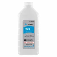 This 70% isopropyl alcohol liquid solution is a topical antiseptic for cleaning and disinfecting intact skin. Supplied in a 16 oz bottle, it is commonly used in healthcare, clinical, and industrial first-aid settings to reduce bacteria before injections or minor procedures